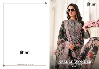 Needle Wonder Lawn Collection Vol 4 Jihan Pure Cotton Pakistani Patch Work Suits Wholesaler Ahmedabad