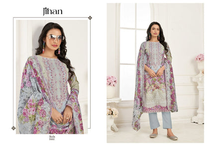 Needle Wonder Lawn Collection Vol 4 Jihan Pure Cotton Pakistani Patch Work Suits Wholesaler Ahmedabad
