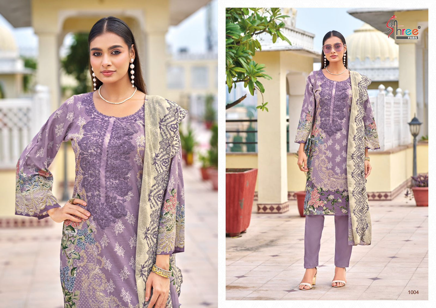 Needle Wonder Premium Lawn Shree Fabs Cotton Karachi Salwar Suits Wholesale Price