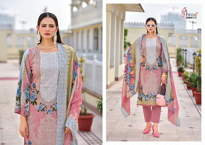 Needle Wonder Premium Lawn Shree Fabs Cotton Karachi Salwar Suits Wholesale Price