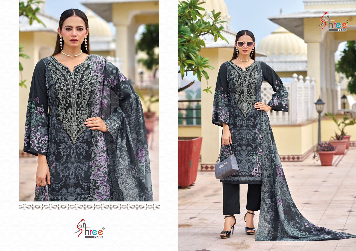 Needle Wonder Premium Lawn Shree Fabs Cotton Karachi Salwar Suits Wholesale Price