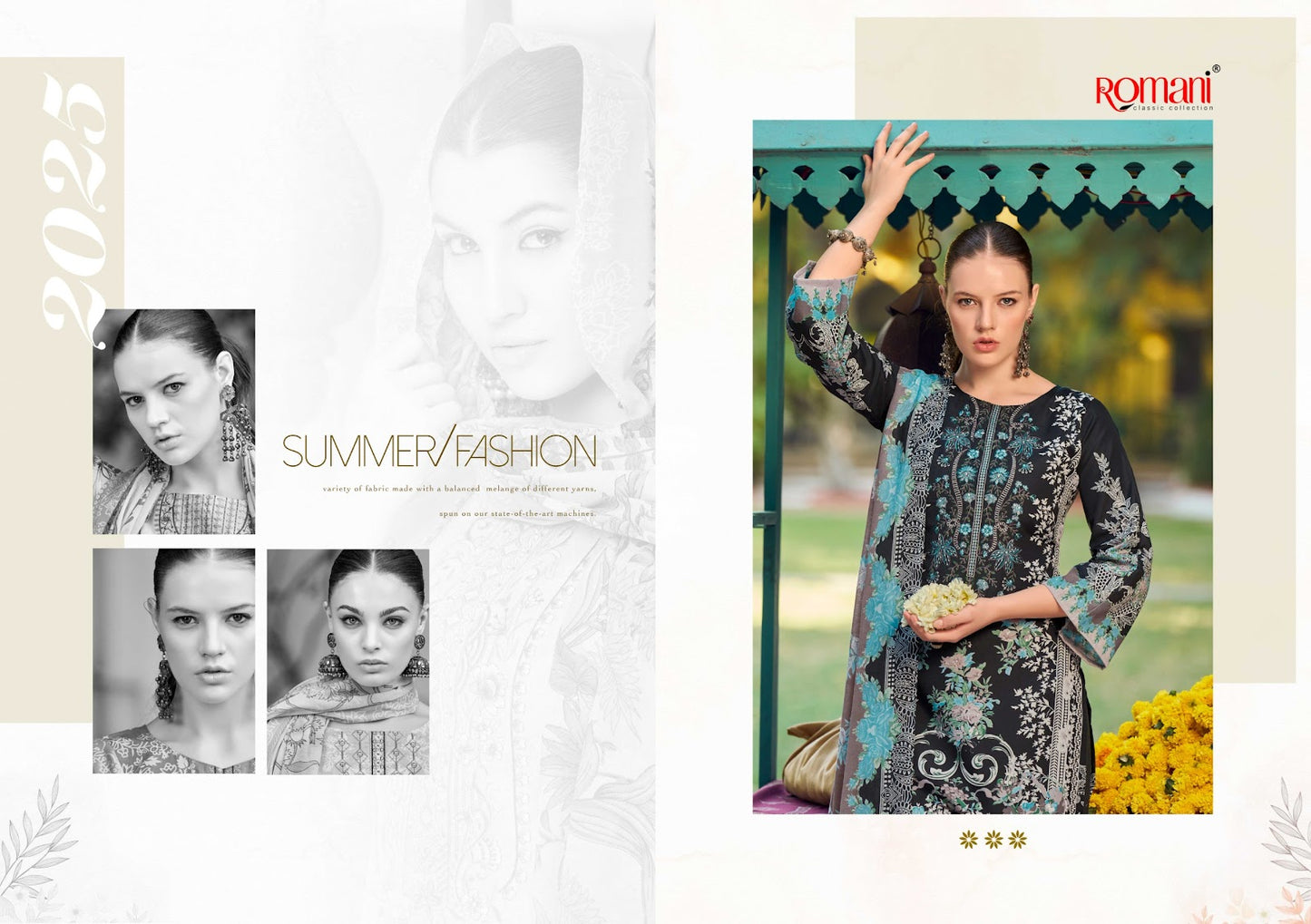 Needle Wonder Romani Soft Cotton Karachi Salwar Suits Supplier India