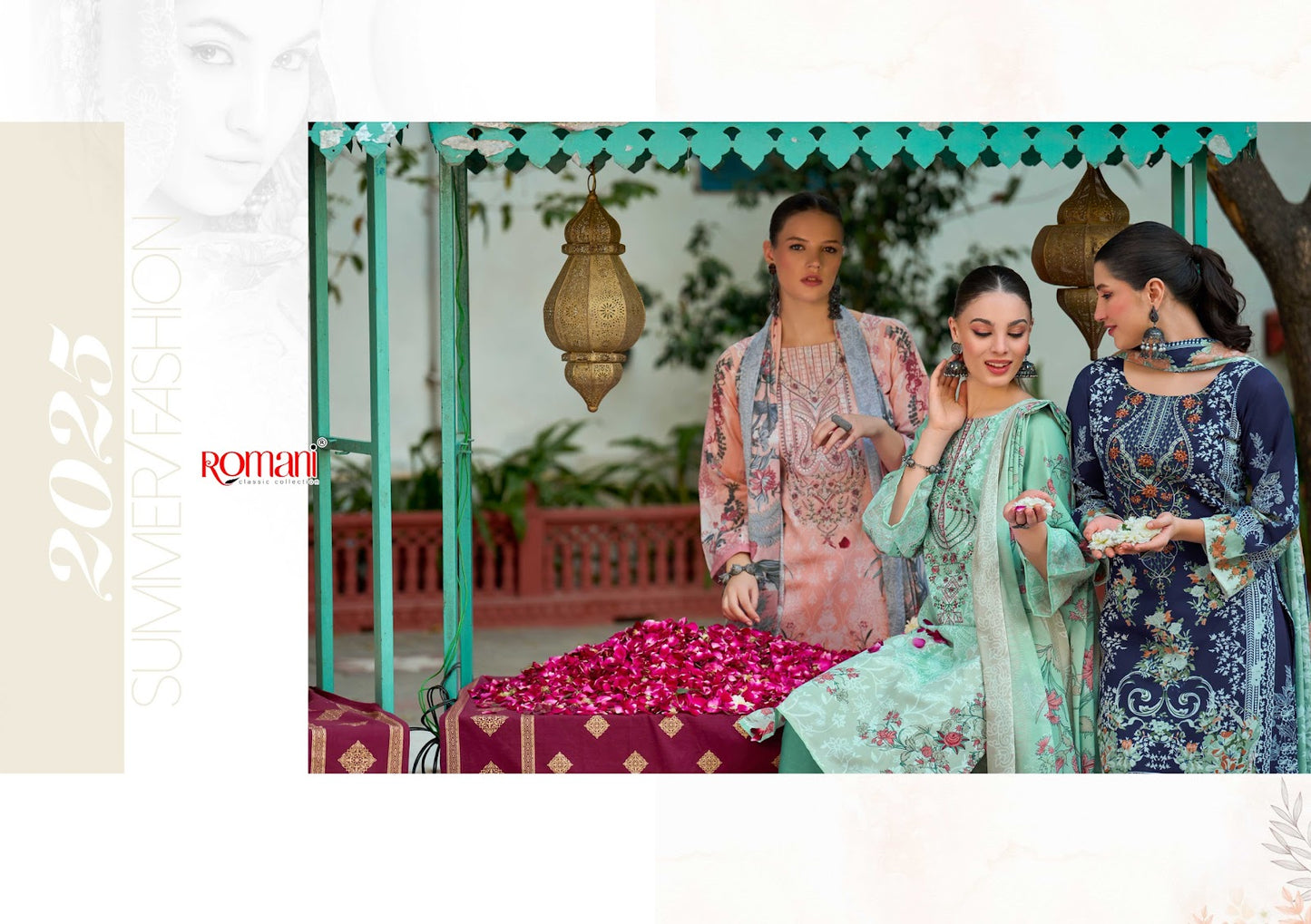 Needle Wonder Romani Soft Cotton Karachi Salwar Suits Supplier India