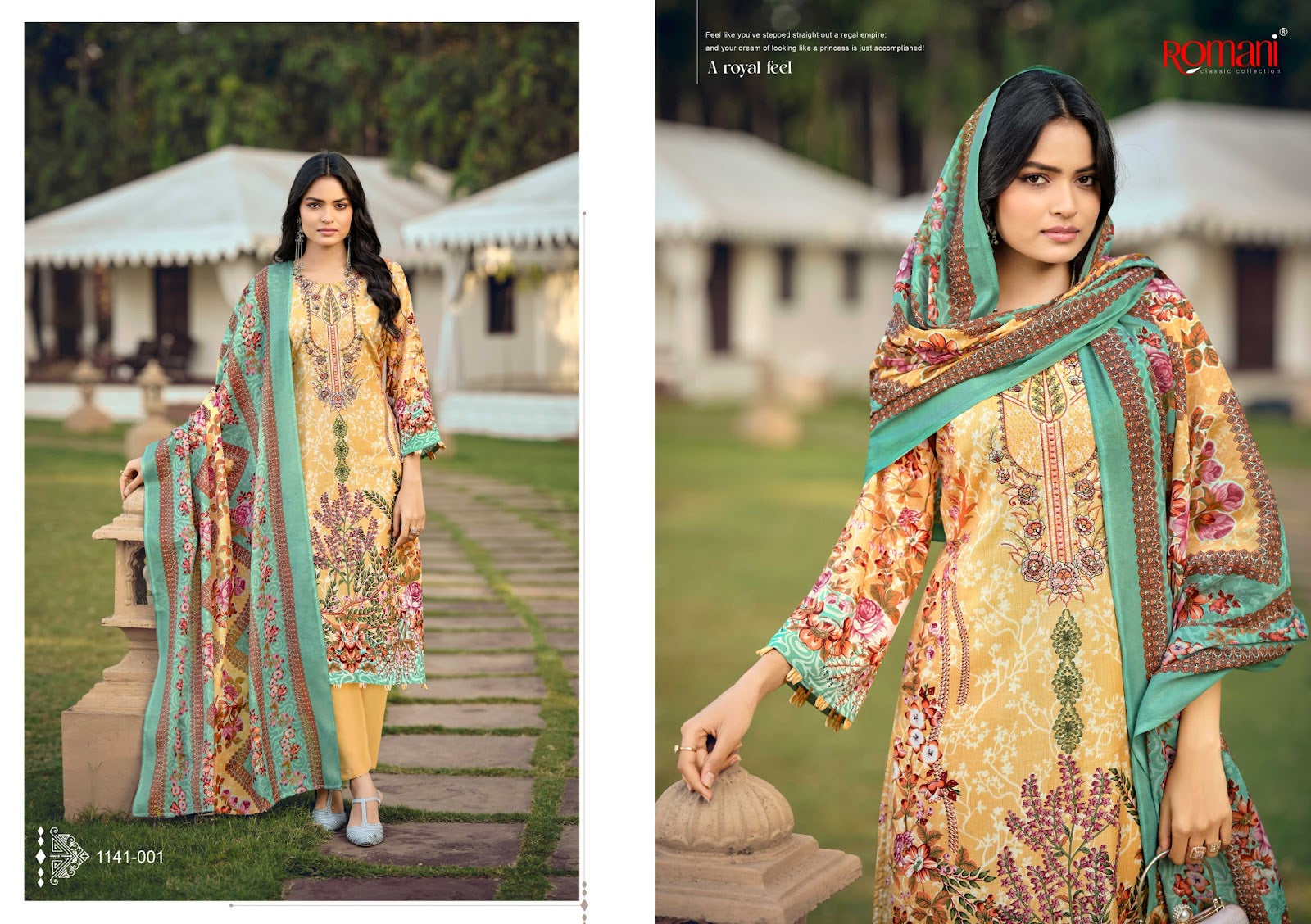 Needle Wonder Vol 10 Romani Cotton Karachi Salwar Suits Exporter Ahmedabad