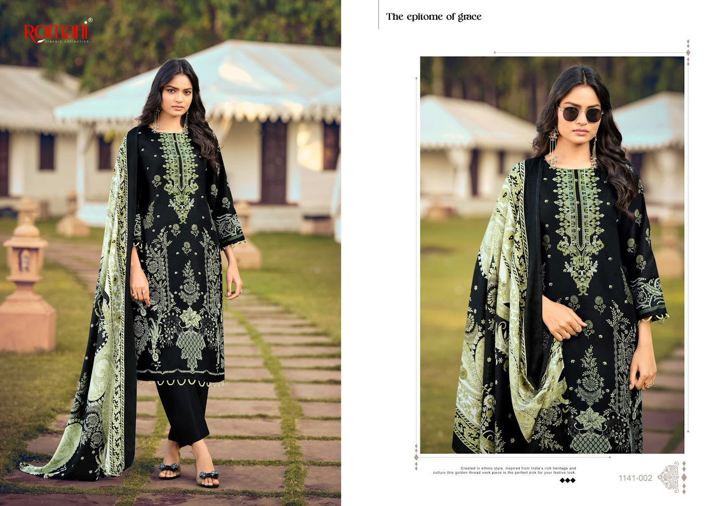 Needle Wonder Vol 10 Romani Cotton Karachi Salwar Suits Exporter Ahmedabad