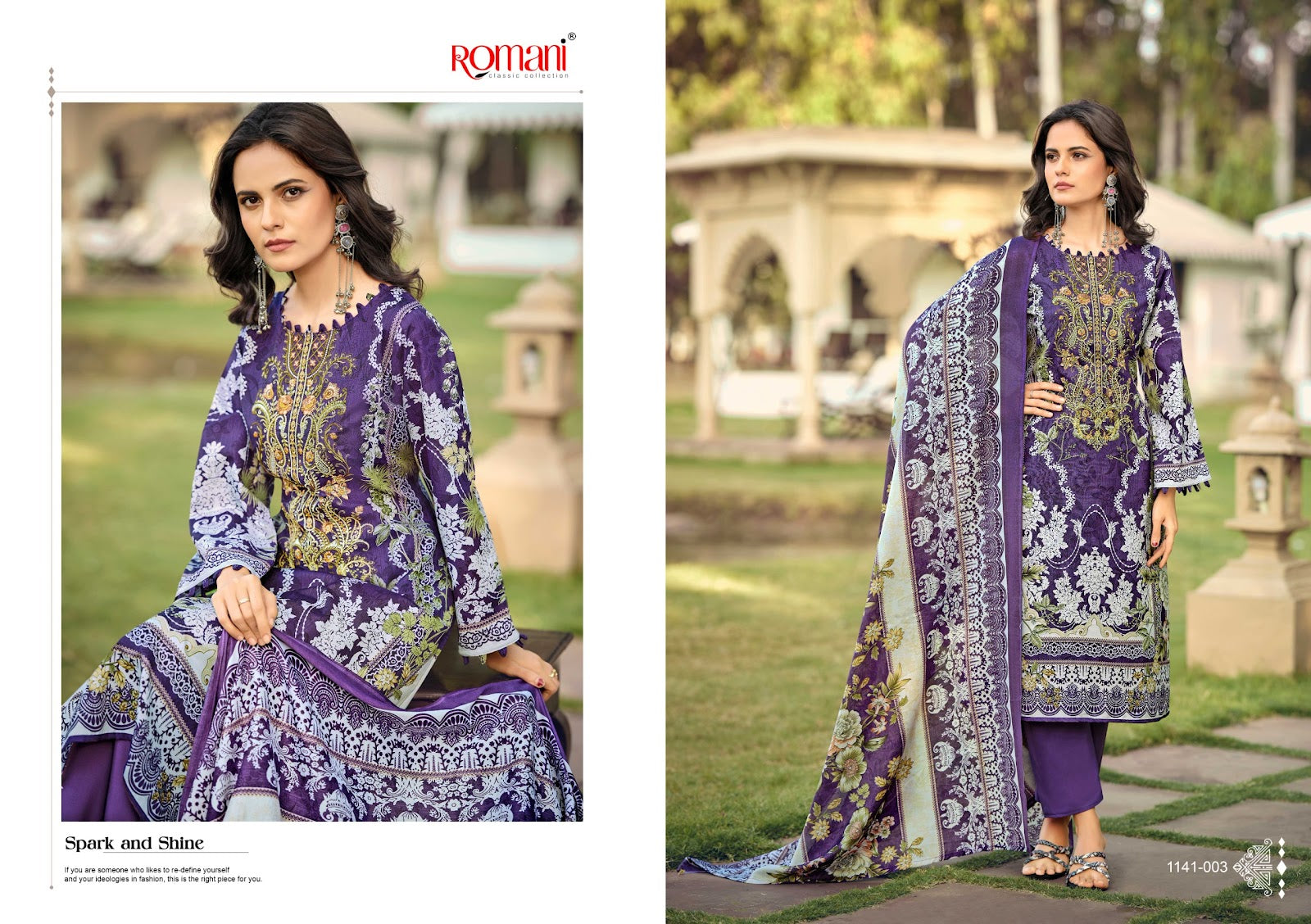 Needle Wonder Vol 10 Romani Cotton Karachi Salwar Suits Exporter Ahmedabad