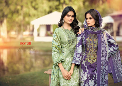 Needle Wonder Vol 10 Romani Cotton Karachi Salwar Suits Exporter Ahmedabad
