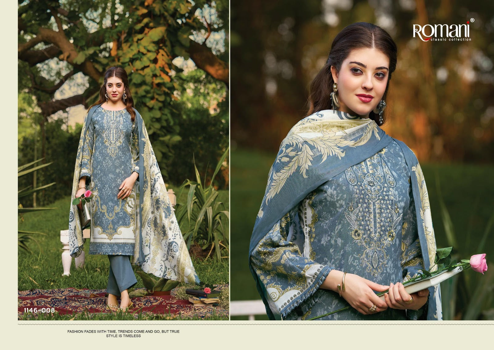 Needle Wonder Vol 11 Romani Mix Cotton Karachi Salwar Suits Wholesaler Gujarat