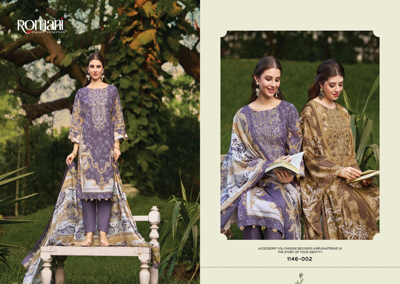 Needle Wonder Vol 11 Romani Mix Cotton Karachi Salwar Suits Wholesaler Gujarat
