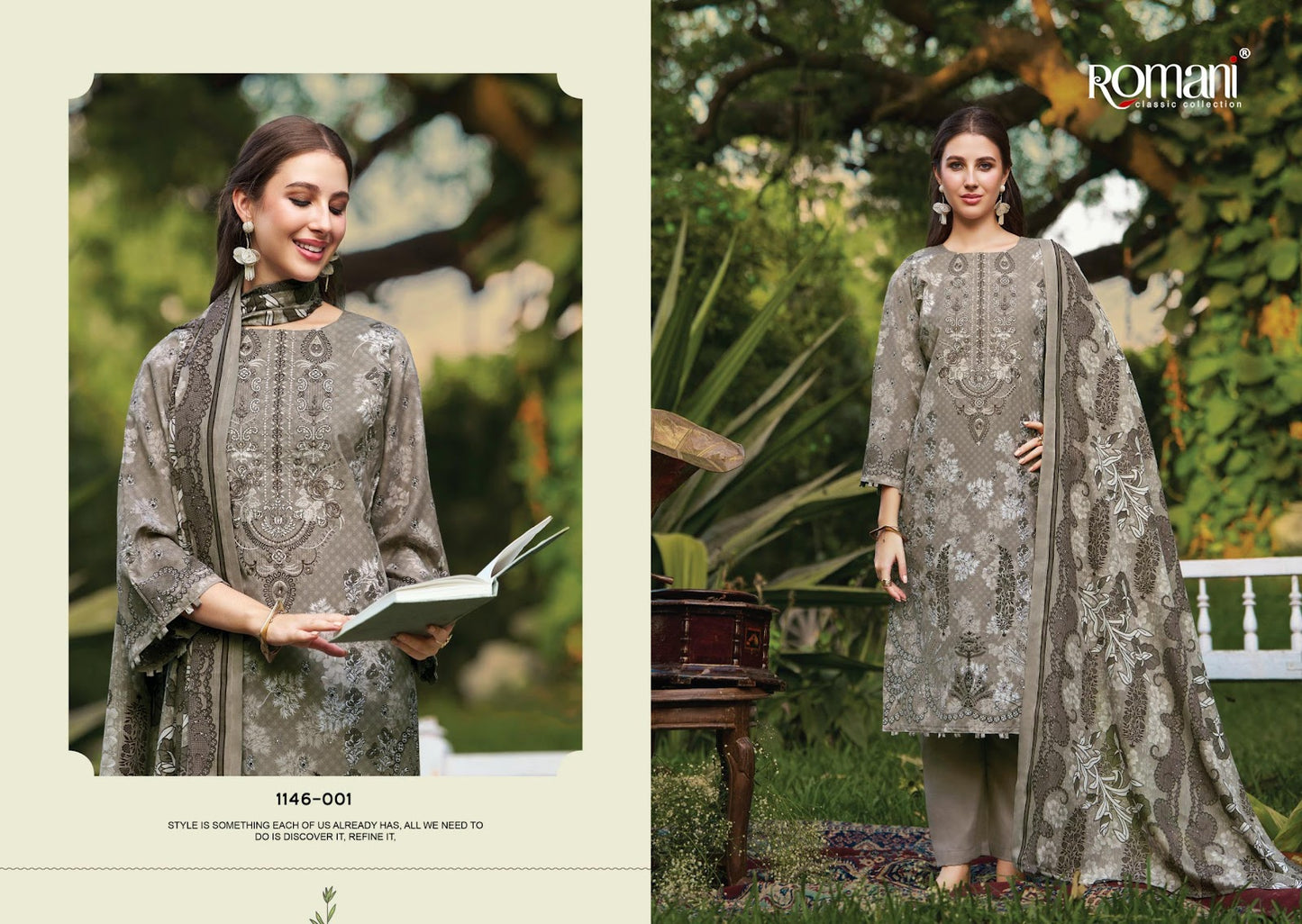 Needle Wonder Vol 11 Romani Mix Cotton Karachi Salwar Suits Wholesaler Gujarat