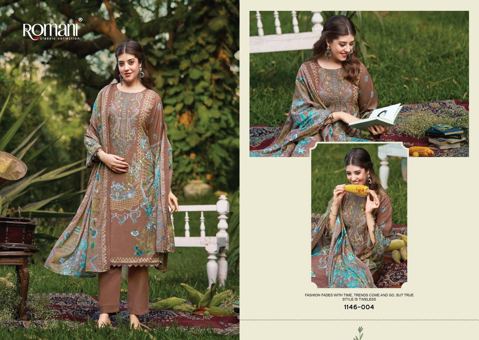 Needle Wonder Vol 11 Romani Mix Cotton Karachi Salwar Suits Wholesaler Gujarat