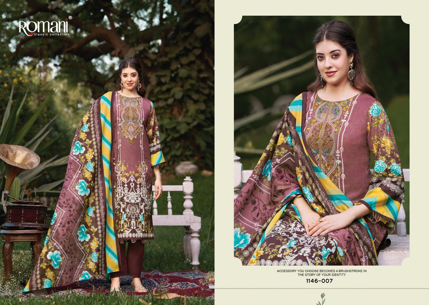 Needle Wonder Vol 11 Romani Mix Cotton Karachi Salwar Suits Wholesaler Gujarat