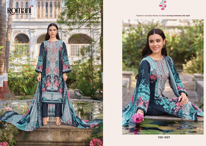 Needle Wonder Vol 13 Romani Mix Cotton Karachi Salwar Suits Supplier Ahmedabad