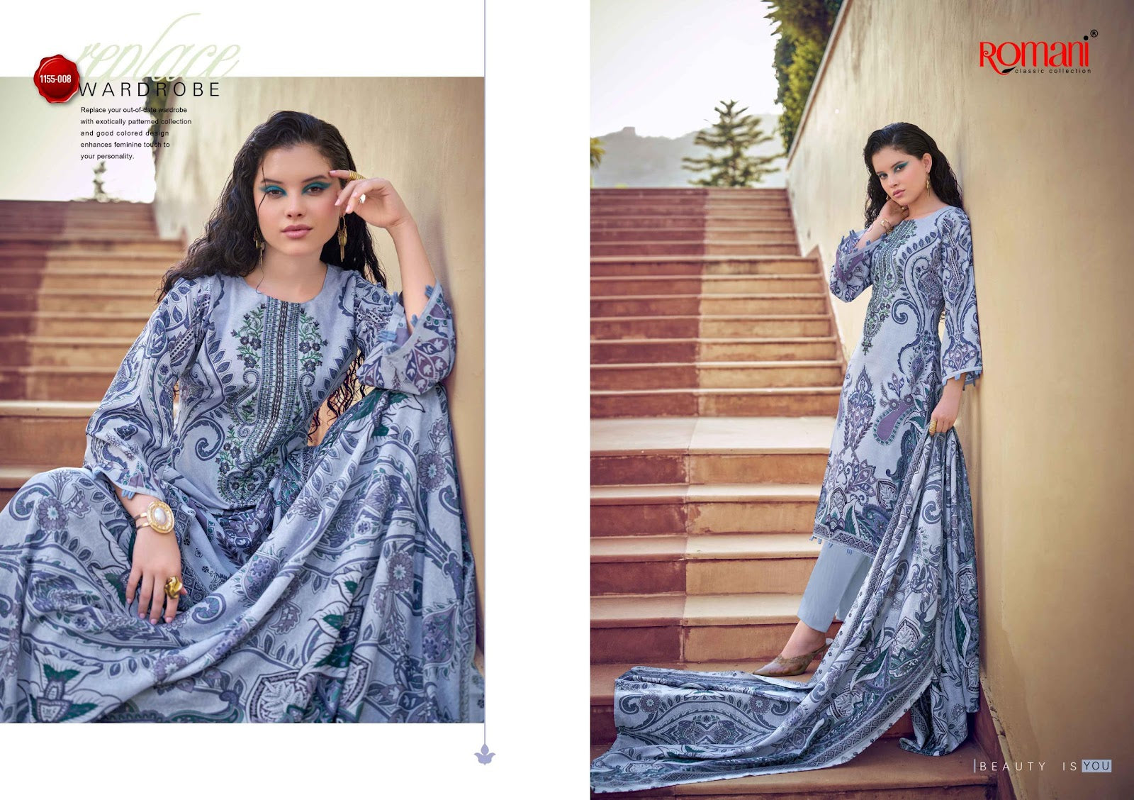 Needle Wonder Vol 14 Romani Mix Cotton Karachi Salwar Suits Manufacturer Ahmedabad