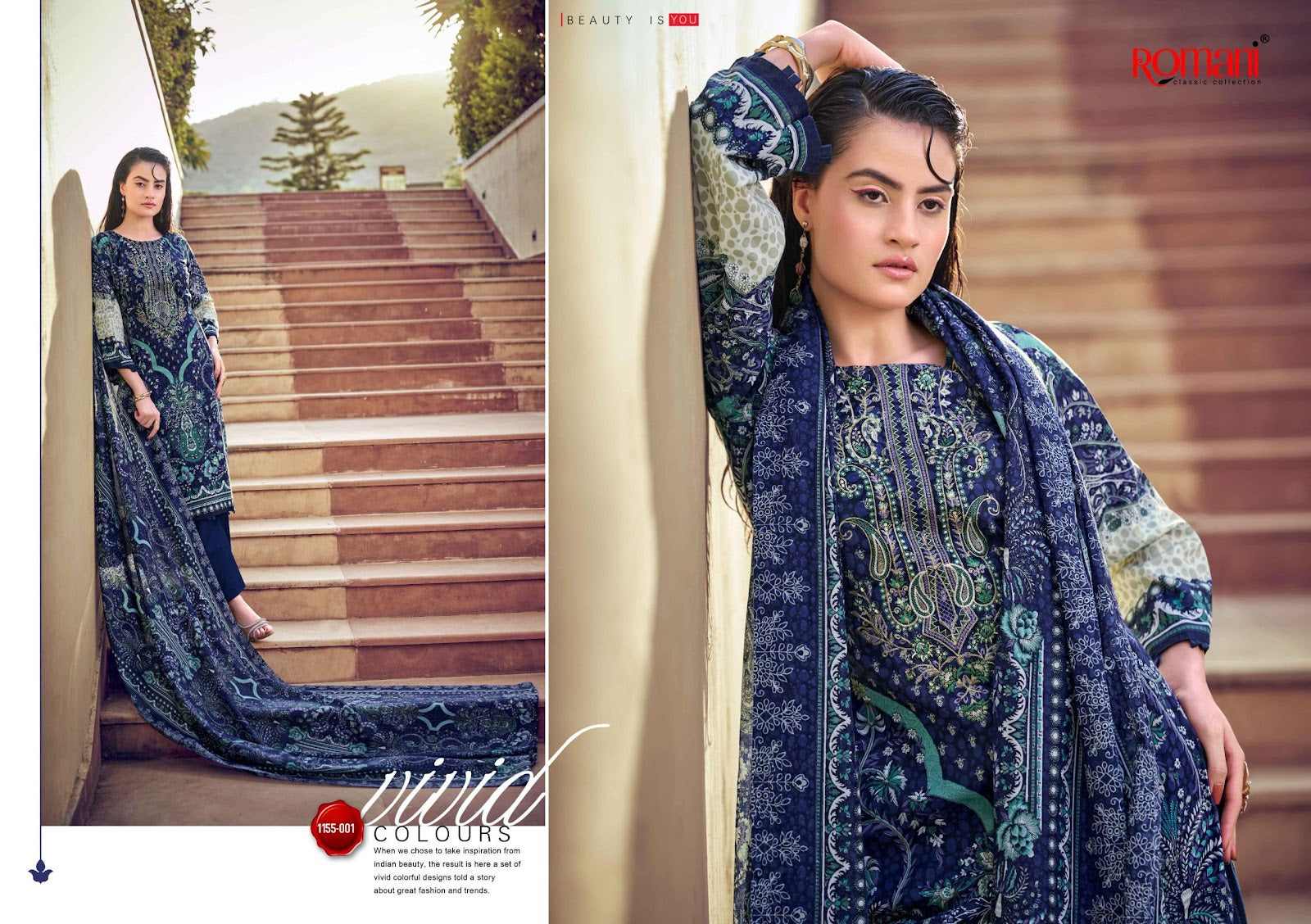 Needle Wonder Vol 14 Romani Mix Cotton Karachi Salwar Suits Manufacturer Ahmedabad