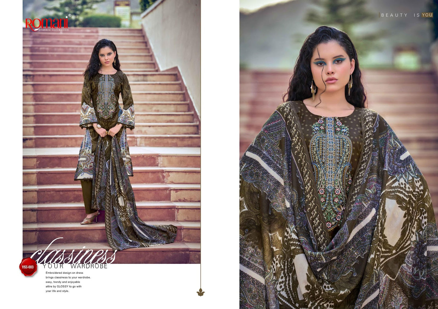 Needle Wonder Vol 14 Romani Mix Cotton Karachi Salwar Suits Manufacturer Ahmedabad