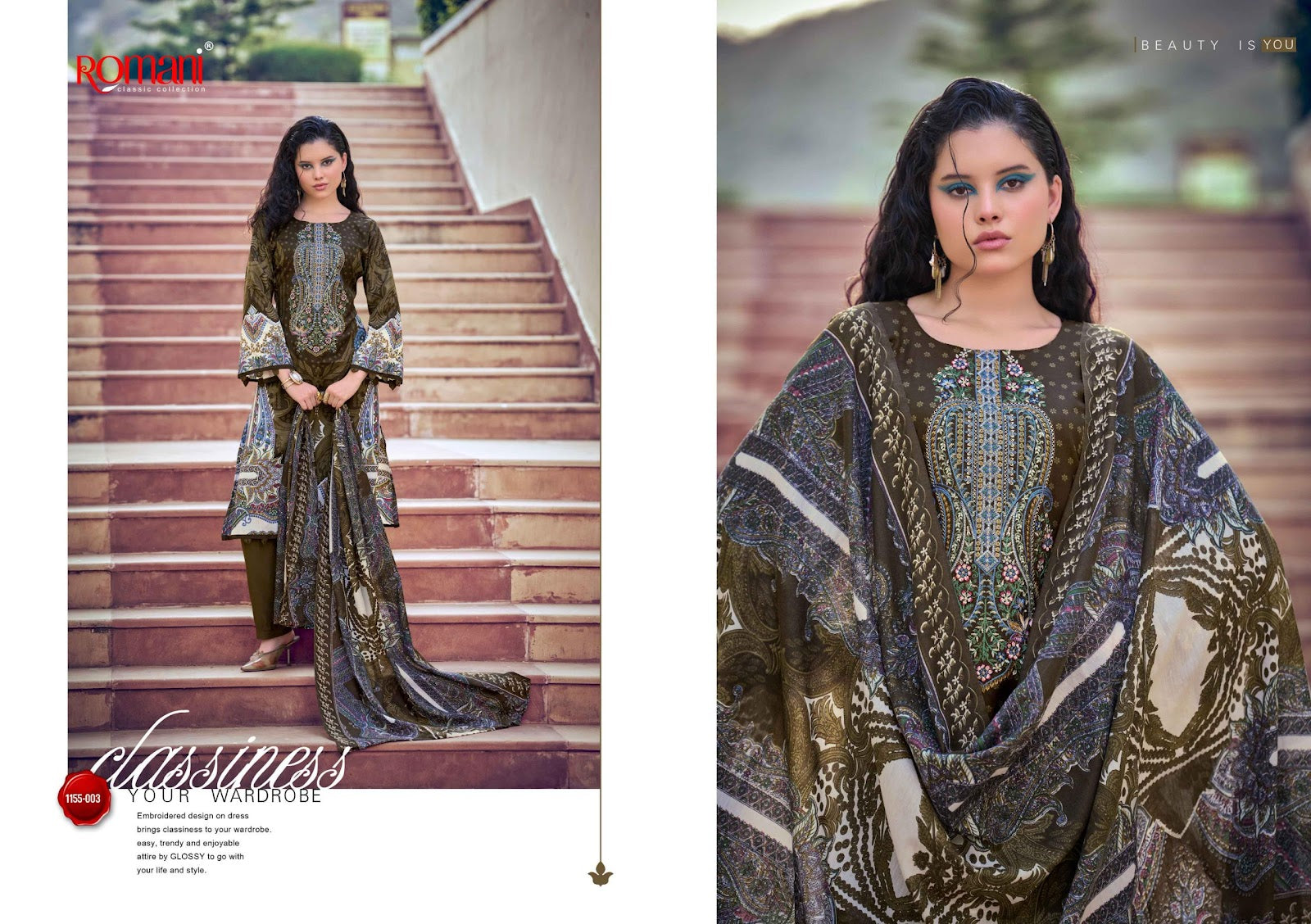 Needle Wonder Vol 14 Romani Mix Cotton Karachi Salwar Suits Manufacturer Ahmedabad
