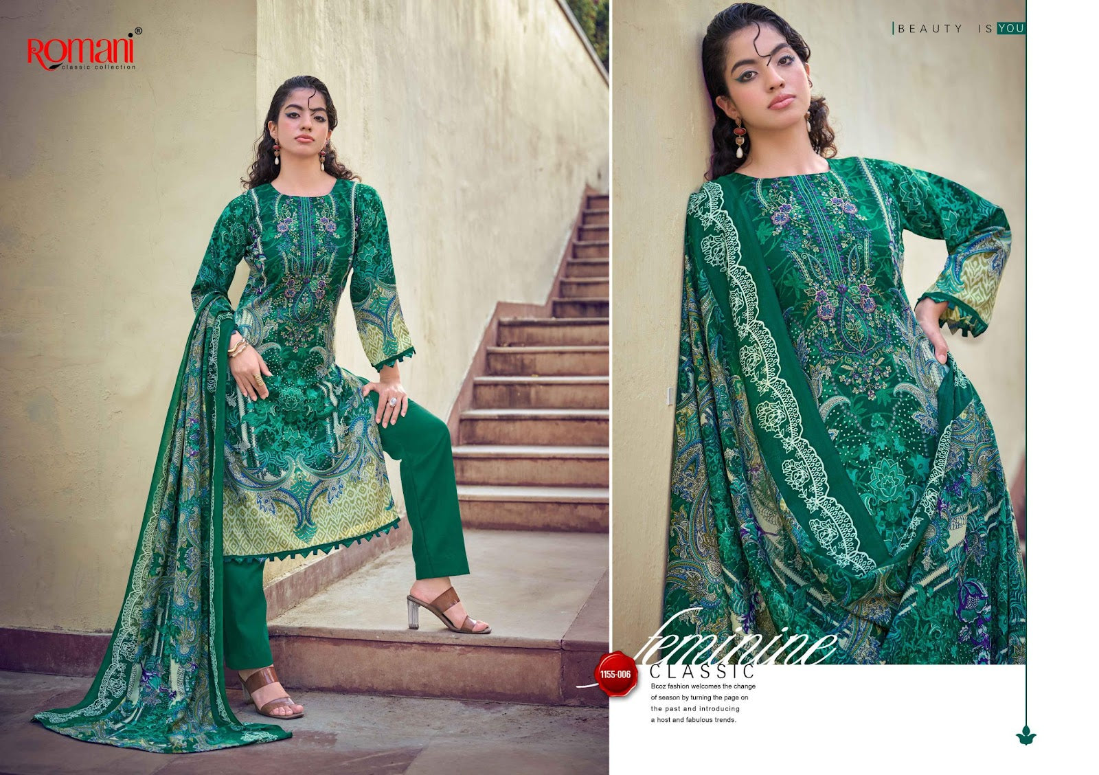 Needle Wonder Vol 14 Romani Mix Cotton Karachi Salwar Suits Manufacturer Ahmedabad