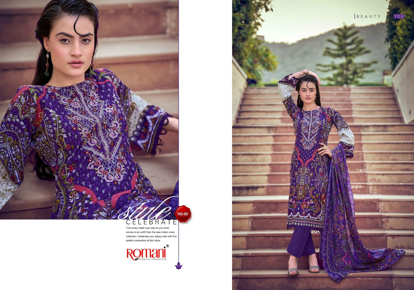Needle Wonder Vol 14 Romani Mix Cotton Karachi Salwar Suits Manufacturer Ahmedabad