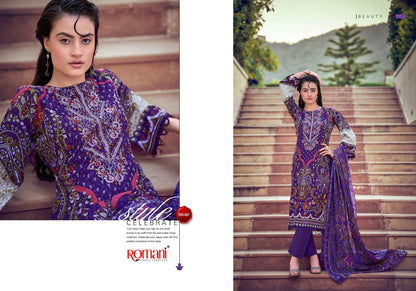 Needle Wonder Vol 14 Romani Mix Cotton Karachi Salwar Suits Manufacturer Ahmedabad