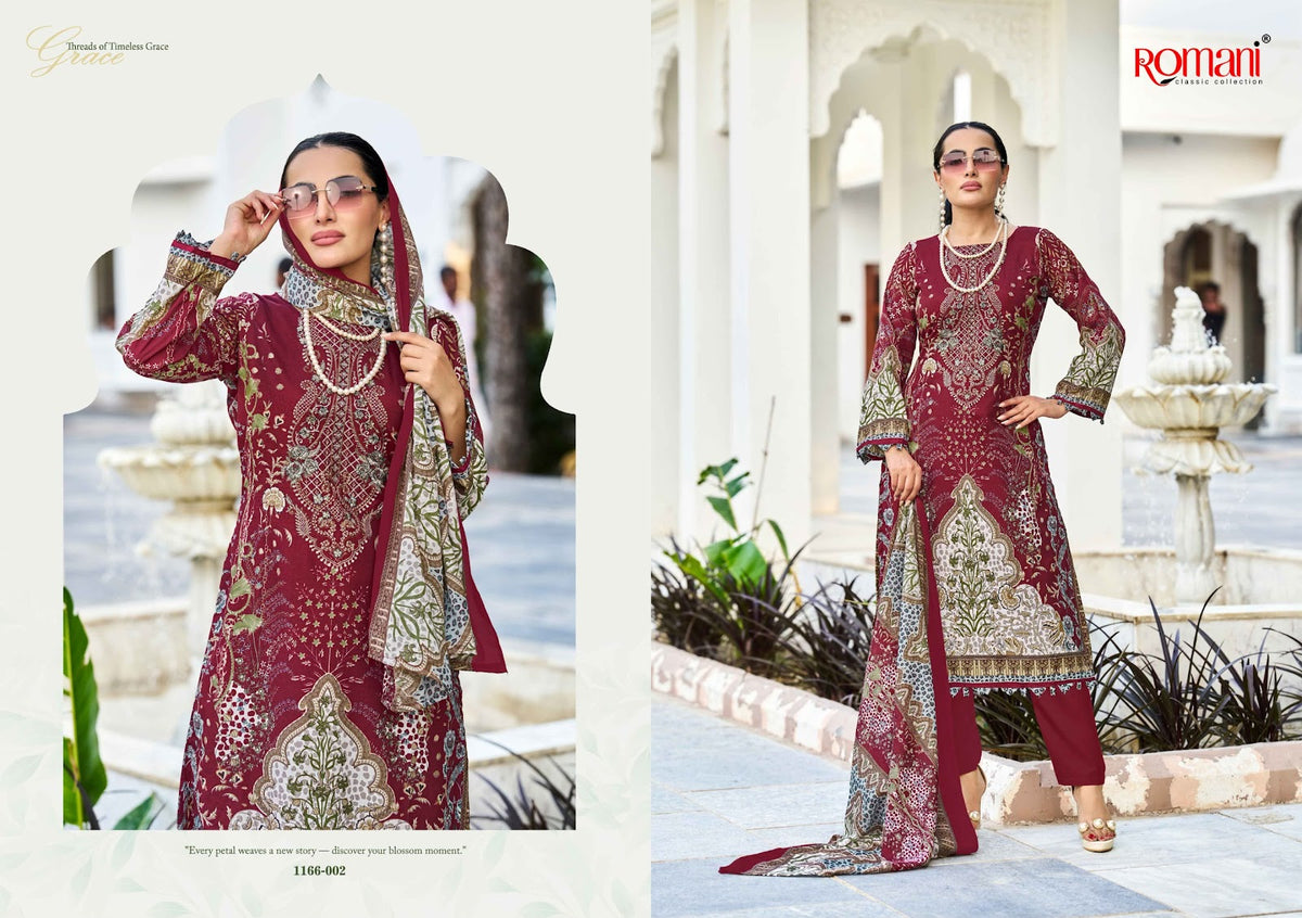 Needle Wonder Vol 17 Romani Mix Cotton Karachi Salwar Suits Manufacturer Ahmedabad
