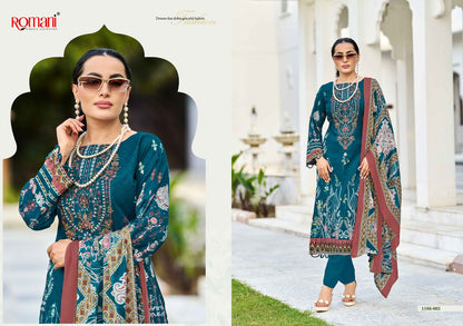 Needle Wonder Vol 17 Romani Mix Cotton Karachi Salwar Suits Manufacturer Ahmedabad