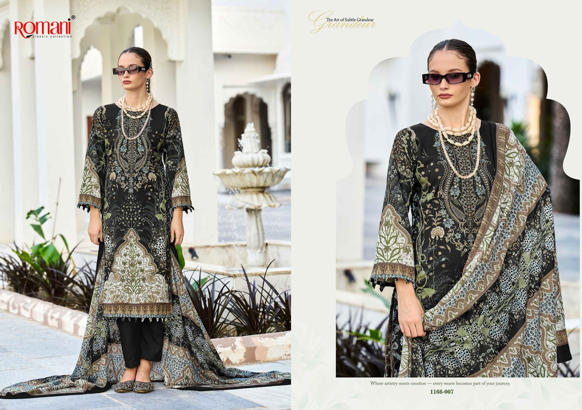 Needle Wonder Vol 17 Romani Mix Cotton Karachi Salwar Suits Manufacturer Ahmedabad