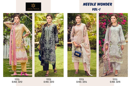 Needle Wonder Vol 1 Aaliz Prints Cotton Karachi Salwar Suits Wholesale Rate
