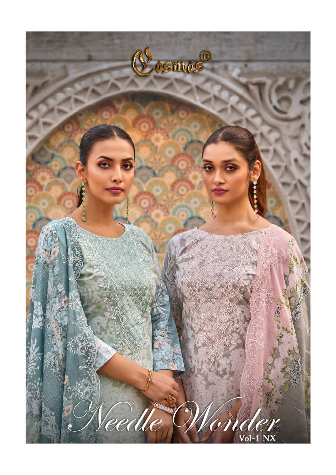 Needle Wonder Vol 1 Nx Cosmos Fashion Lawn Cotton Karachi Salwar Suits Supplier