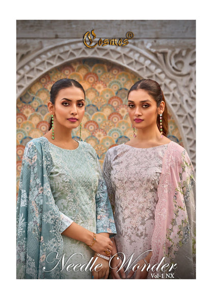 Needle Wonder Vol 1 Nx Cosmos Fashion Lawn Cotton Karachi Salwar Suits Supplier