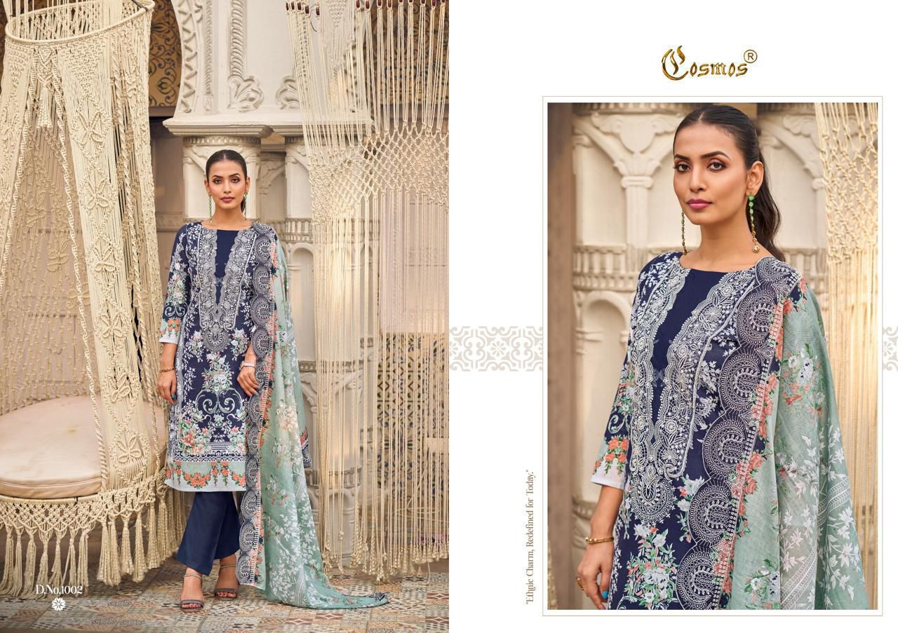 Needle Wonder Vol 1 Nx Cosmos Fashion Lawn Cotton Karachi Salwar Suits Supplier