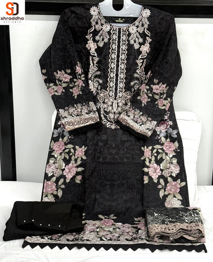 Needle Wonder Vol 1 Shraddha Designer Cotton Karachi Readymade Suits Exporter Ahmedabad