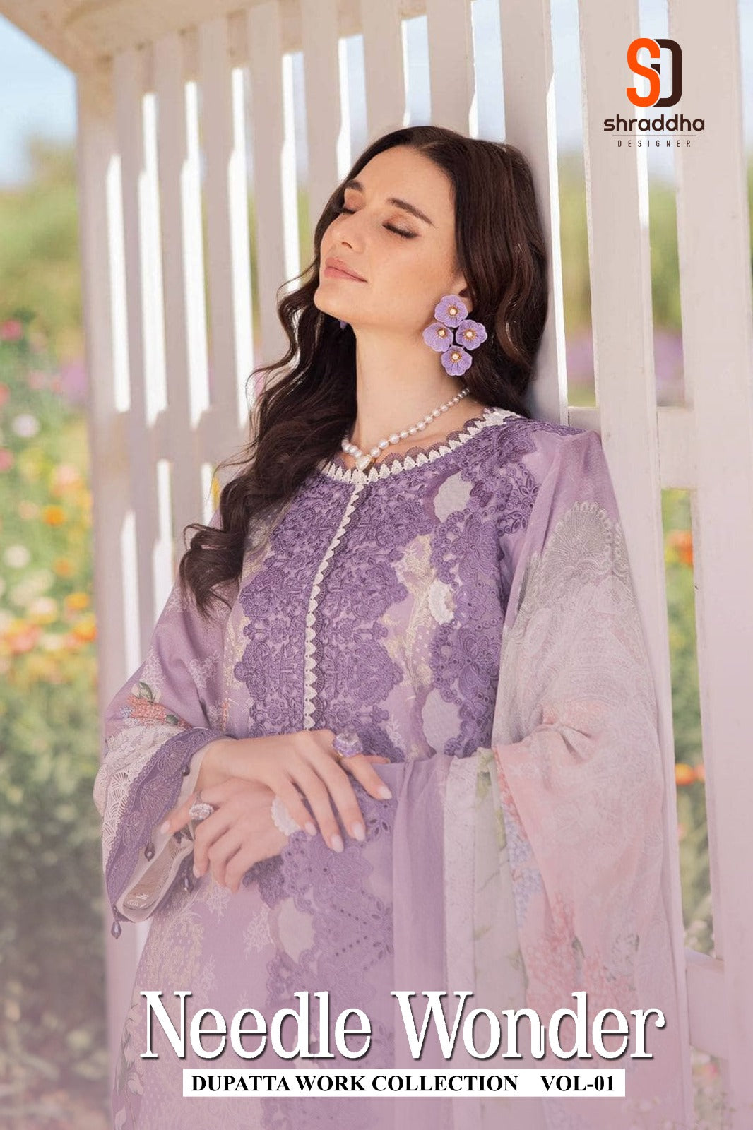 Needle Wonder Vol 1 Shraddha Designer Pure Cotton Karachi Salwar Suits Wholesaler India