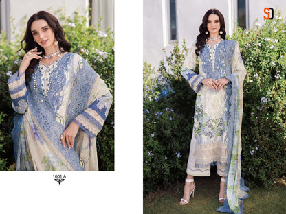 Needle Wonder Vol 1 Shraddha Designer Pure Cotton Karachi Salwar Suits Wholesaler India