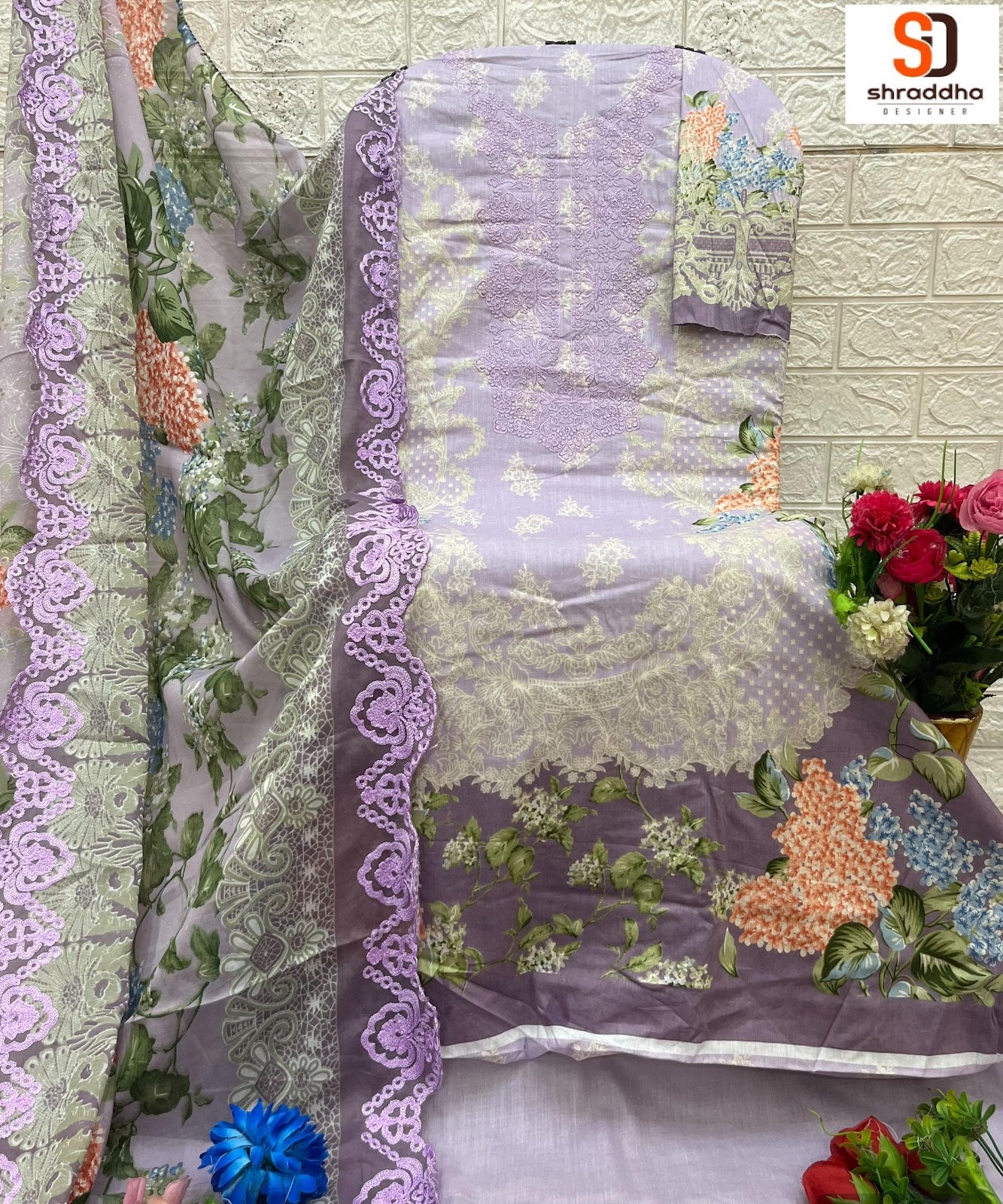 Needle Wonder Vol 1 Shraddha Designer Pure Cotton Karachi Salwar Suits Wholesaler India