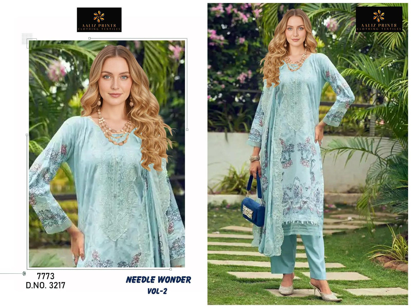 Needle Wonder Vol 2 Aaliz Prints Cotton Karachi Salwar Suits Wholesaler