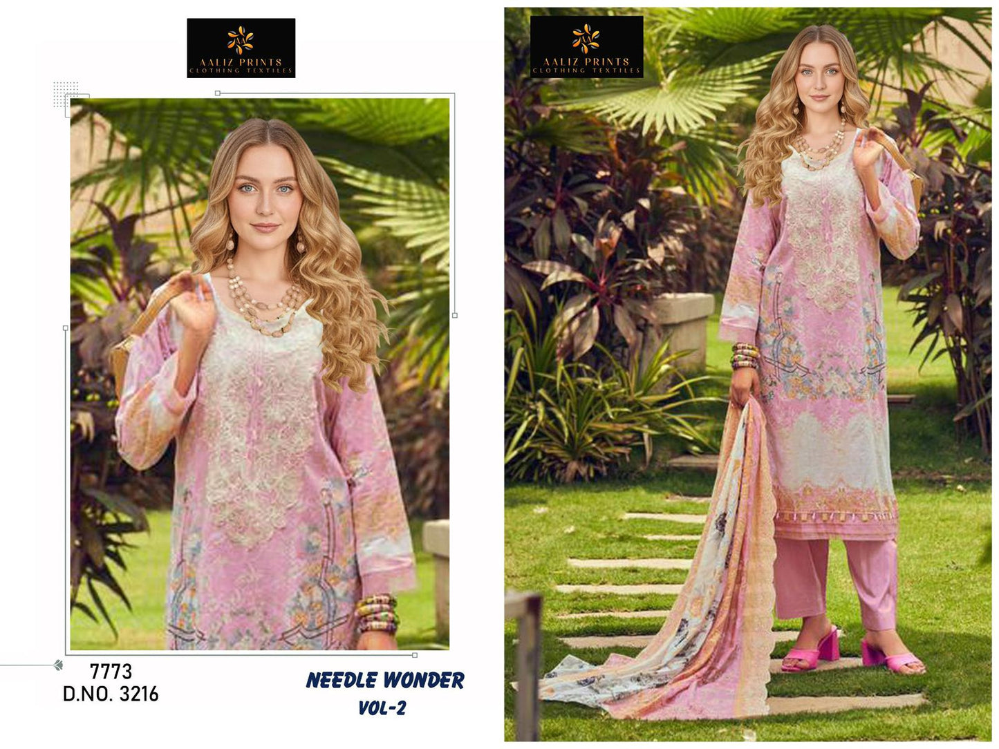 Needle Wonder Vol 2 Aaliz Prints Cotton Karachi Salwar Suits Wholesaler