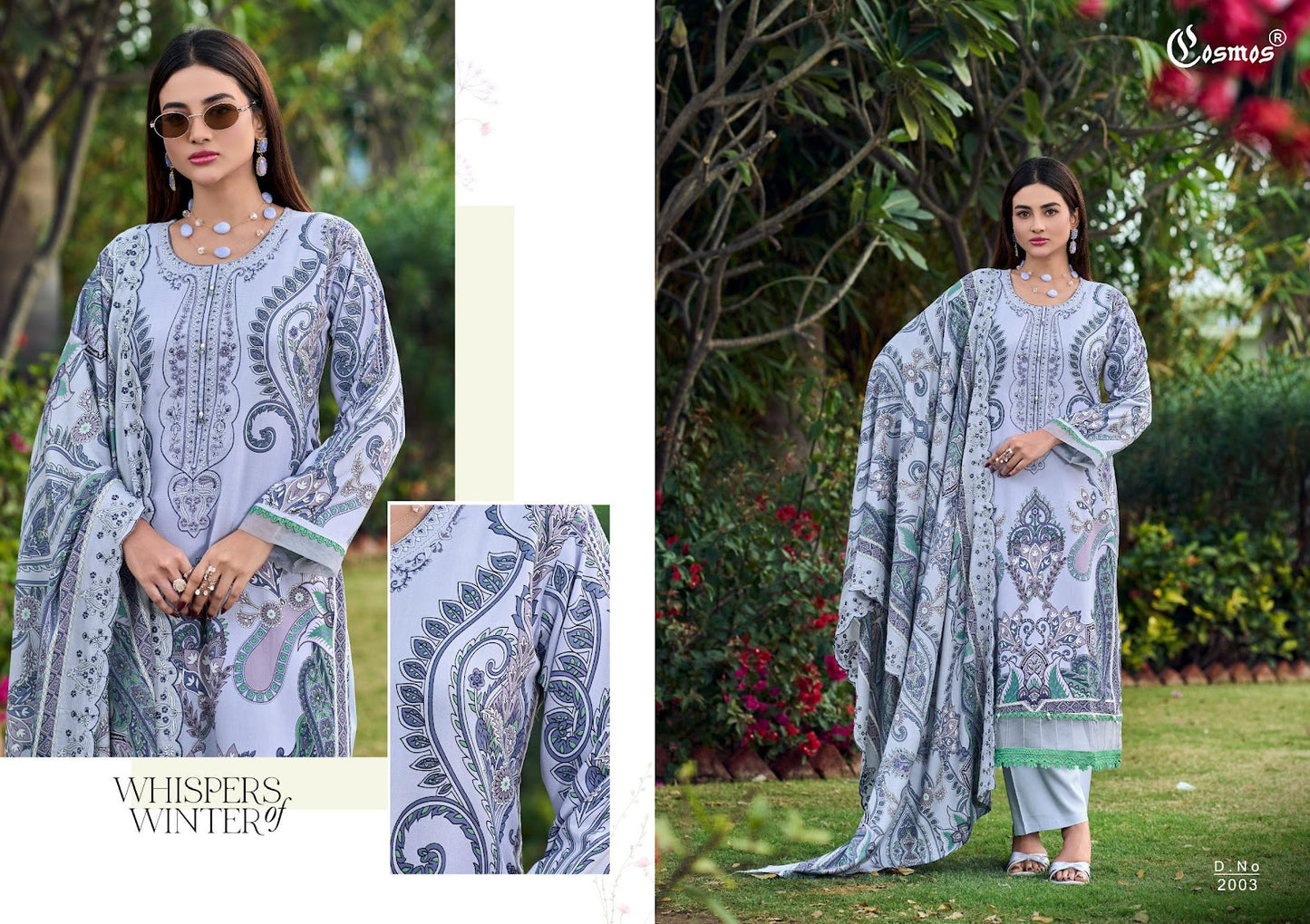 Needle Wonder Vol 2 Cosmos Fashion Heavy Rayon Karachi Salwar Suits Wholesaler Ahmedabad