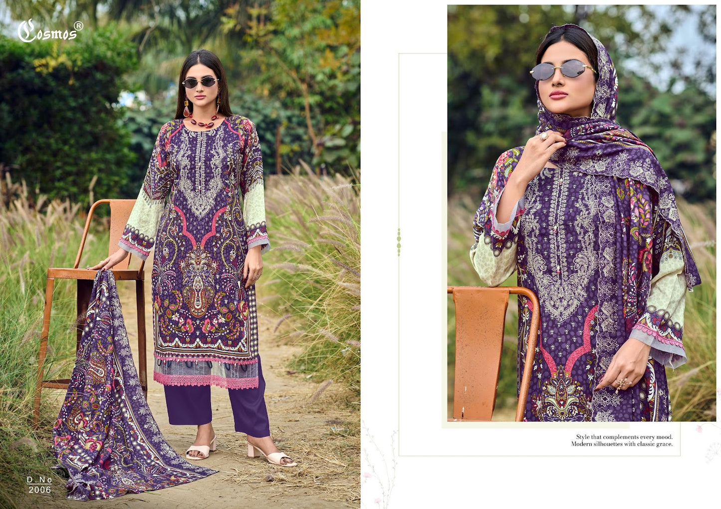 Needle Wonder Vol 2 Cosmos Fashion Heavy Rayon Karachi Salwar Suits Wholesaler Ahmedabad