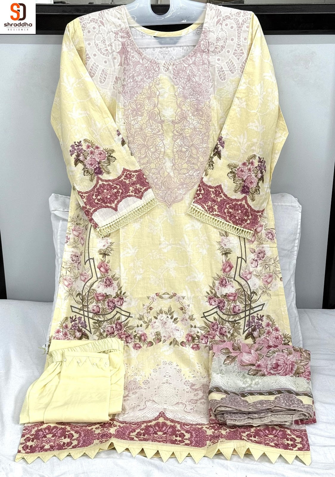 Needle Wonder Vol 2 Shraddha Designer Pure Cotton Karachi Readymade Suits Wholesaler