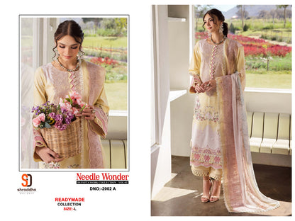 Needle Wonder Vol 2 Shraddha Designer Pure Cotton Karachi Readymade Suits Wholesaler