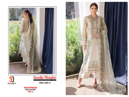Needle Wonder Vol 2 Shraddha Designer Pure Cotton Karachi Readymade Suits Wholesaler