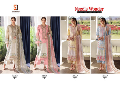 Needle Wonder Vol 2 Shraddha Designer Cotton Karachi Salwar Suits Supplier India