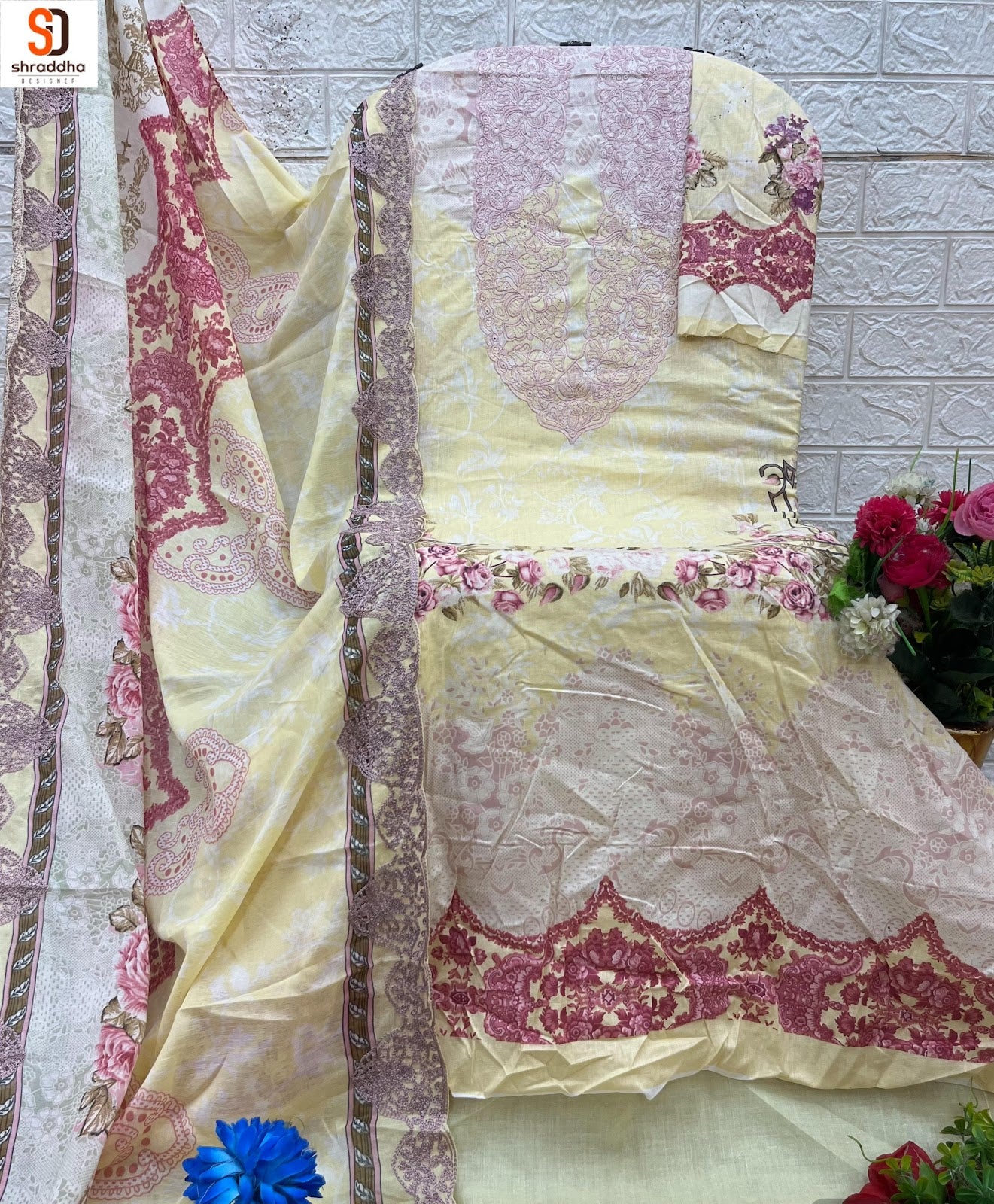 Needle Wonder Vol 2 Shraddha Designer Cotton Karachi Salwar Suits Supplier India