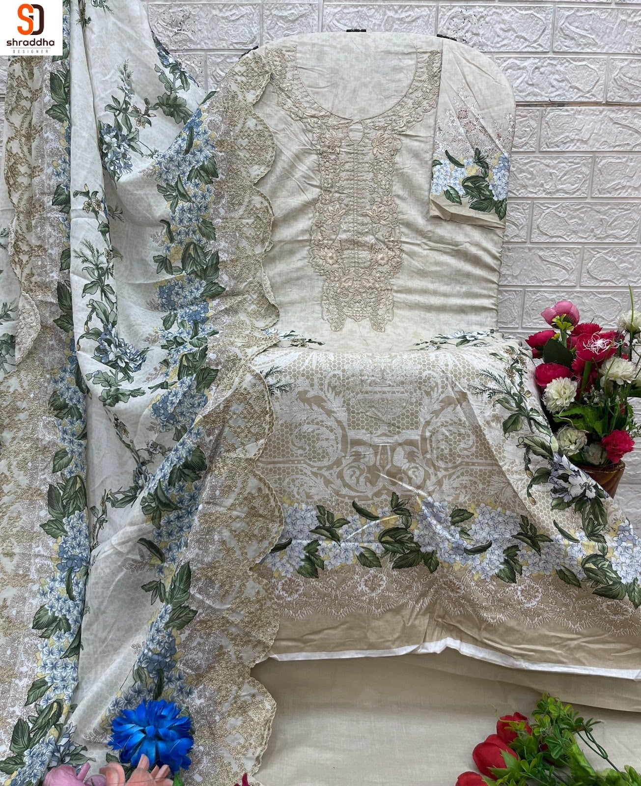 Needle Wonder Vol 2 Shraddha Designer Cotton Karachi Salwar Suits Supplier India