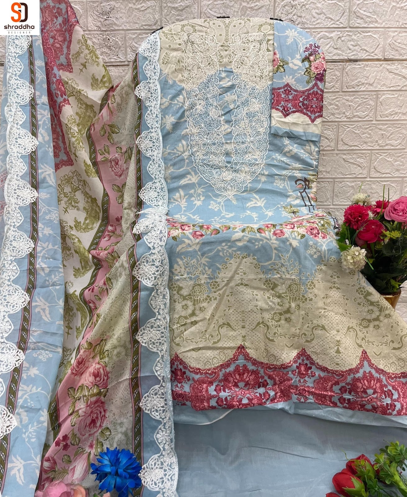 Needle Wonder Vol 2 Shraddha Designer Cotton Karachi Salwar Suits Supplier India