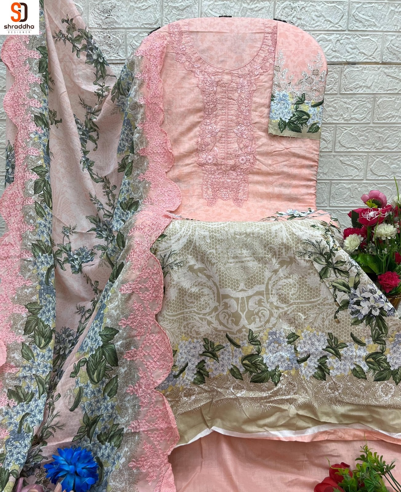 Needle Wonder Vol 2 Shraddha Designer Cotton Karachi Salwar Suits Supplier India