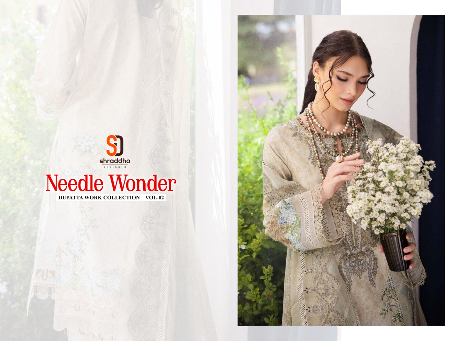 Needle Wonder Vol 2 Shraddha Designer Cotton Karachi Salwar Suits Supplier India