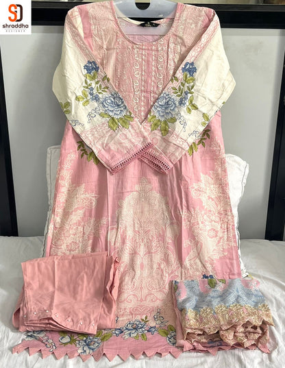 Needle Wonder Vol 3 Shraddha Designer Cotton Karachi Readymade Suits Manufacturer