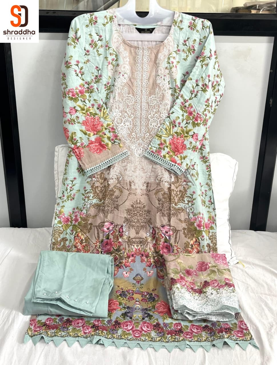 Needle Wonder Vol 3 Shraddha Designer Cotton Karachi Readymade Suits Manufacturer